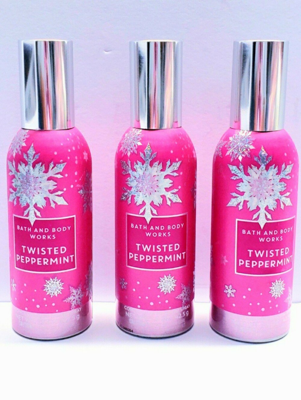 Bath & Body Works TWISTED PEPPERMINT Concentrated Room Spray, 1.5 oz - 3 pcs